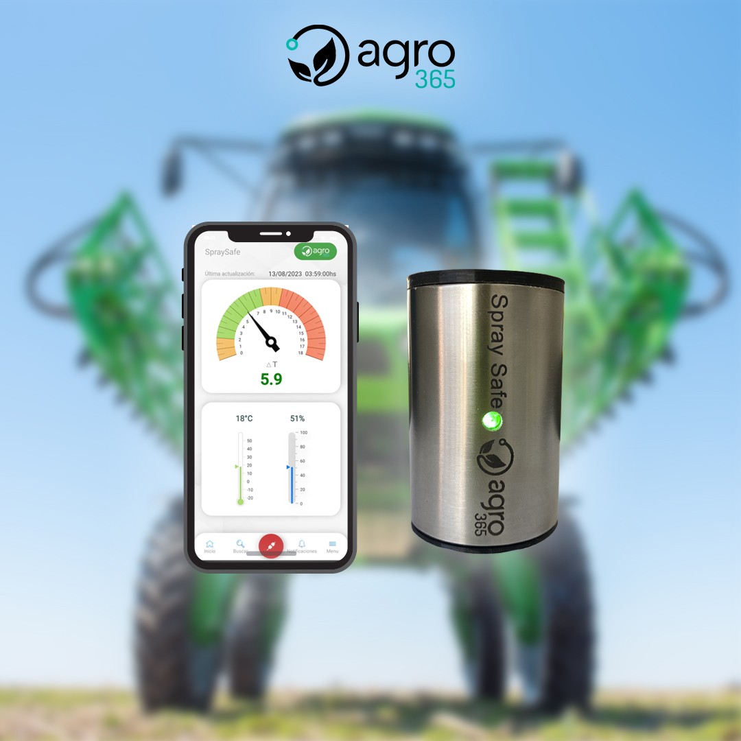 App Agro365 conectada al SpraySafe