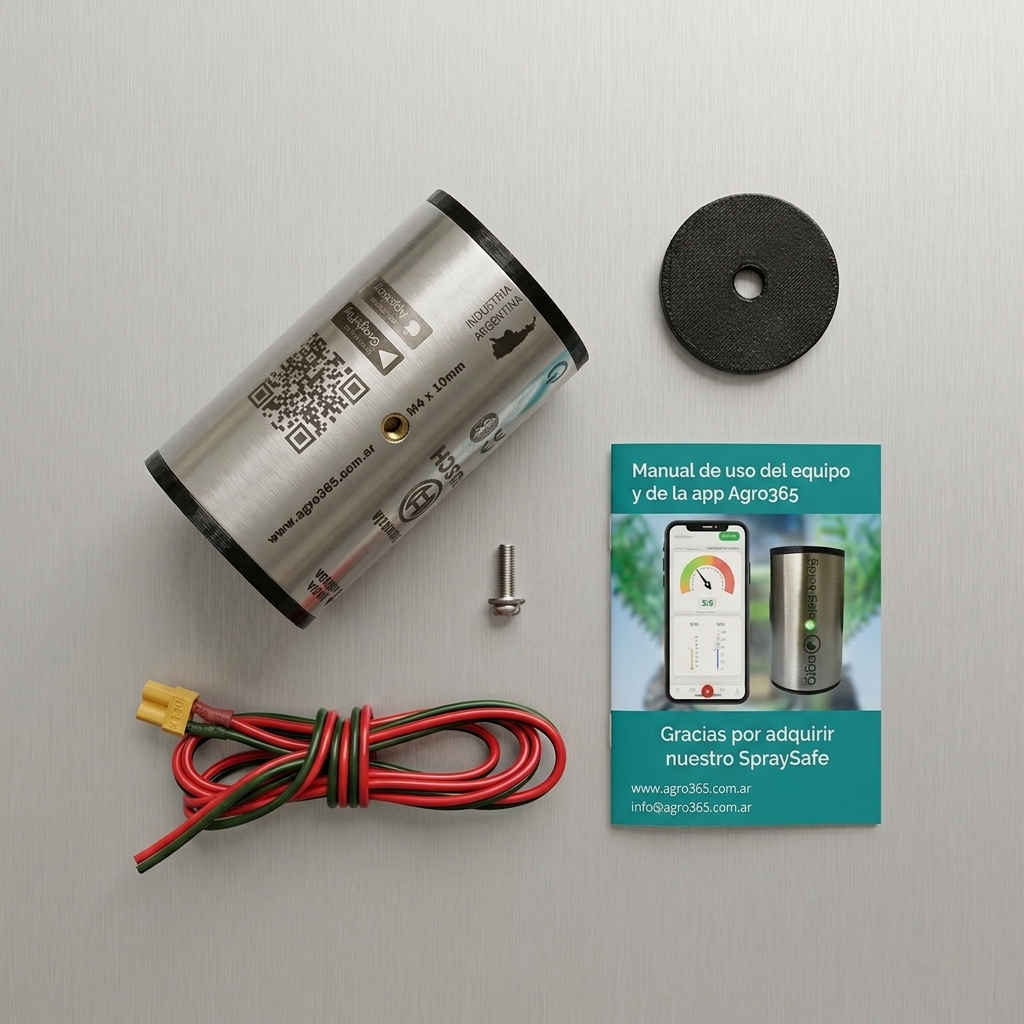 Contenido de la caja: equipo, apoyo, tornillo, cable y manual
